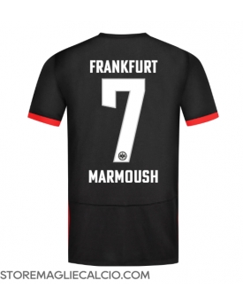 Eintracht Frankfurt Omar Marmoush #7 Maglia Gara Trasferta Repliche 2024-25 Maniche Corte